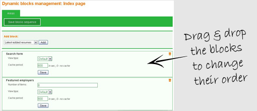 Dynamic blocks. PG Job Site Pro Solution | Customizable php job board script