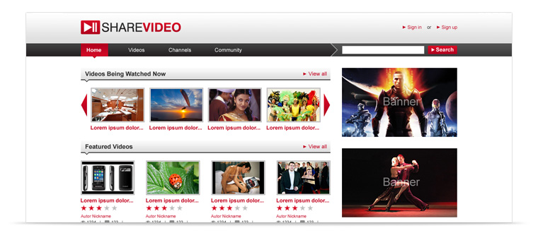 Features of video sharing script from PilotGroup. Youtube clone script