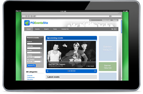 Multifunctional Online Event Registration website for your business!