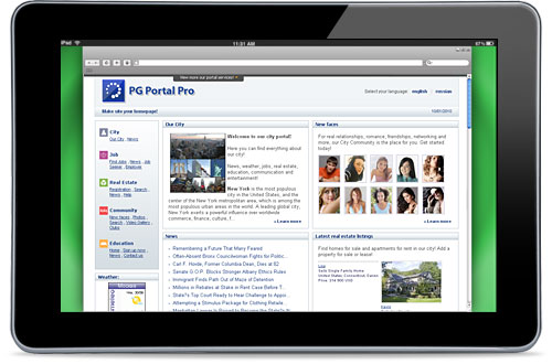 Turnkey Solution for powerful city, community, business or corporate Portal!